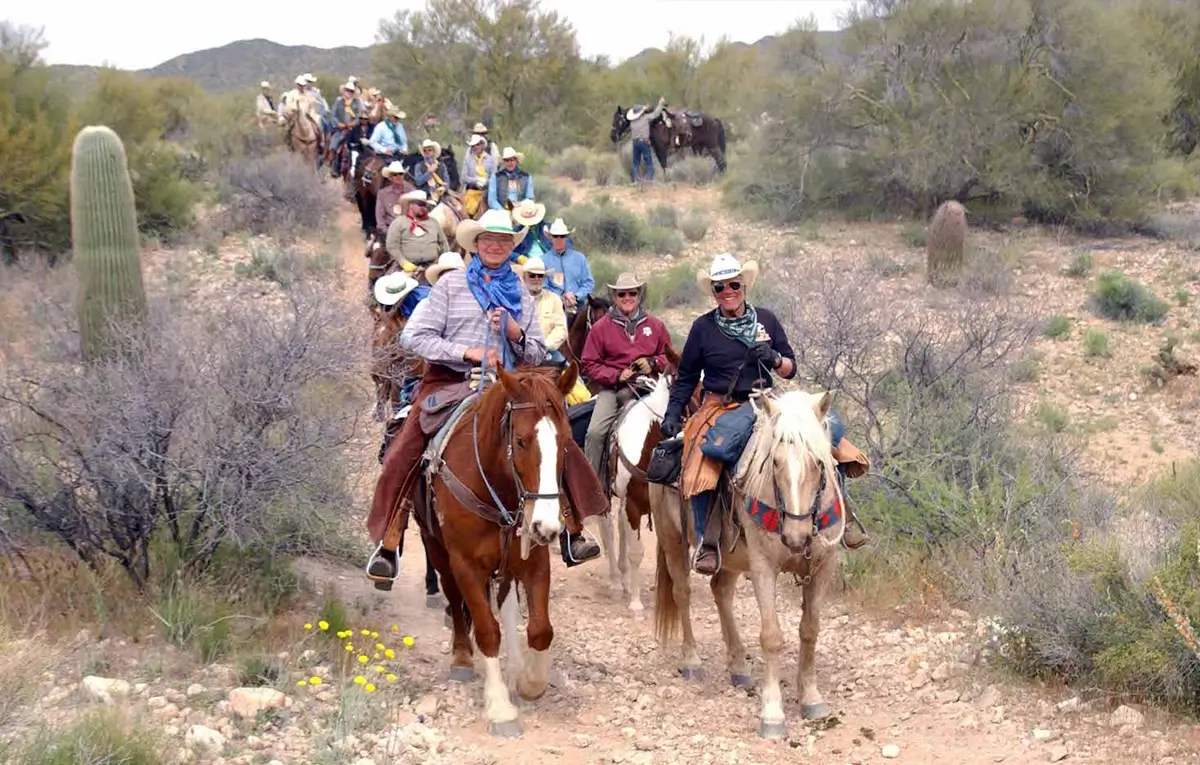 Wickenburg Social_desert caballeros ride trail image
