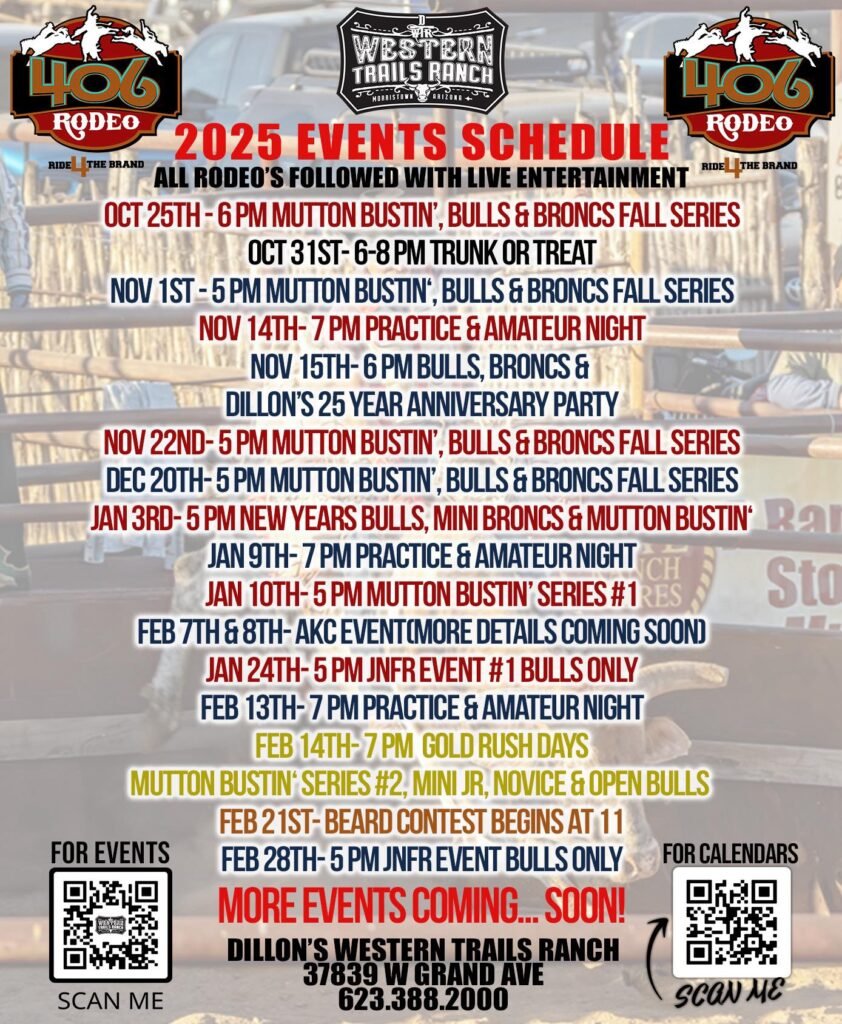 Wickenburg Social Dillons Season Schedule