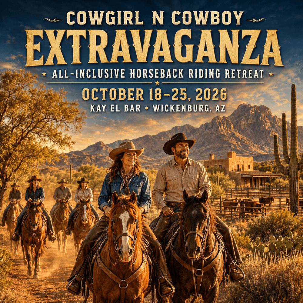 Cowgirl & Cowboy horseback retreat_Wickenburg Social