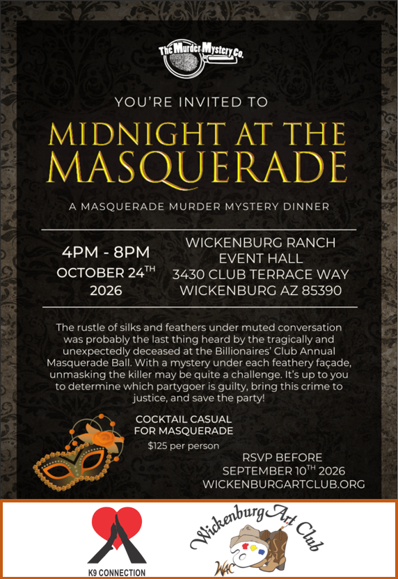 Paws & Paintbrushes Masquerade Flyer