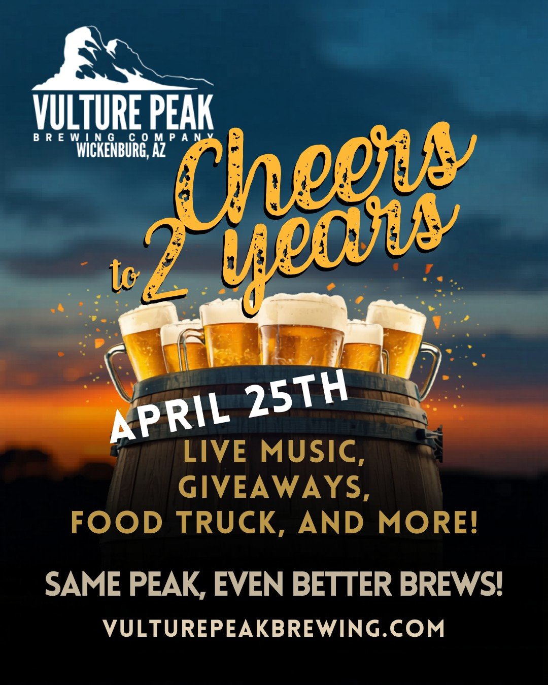 Vulture Peak Brewing Company Turns 2