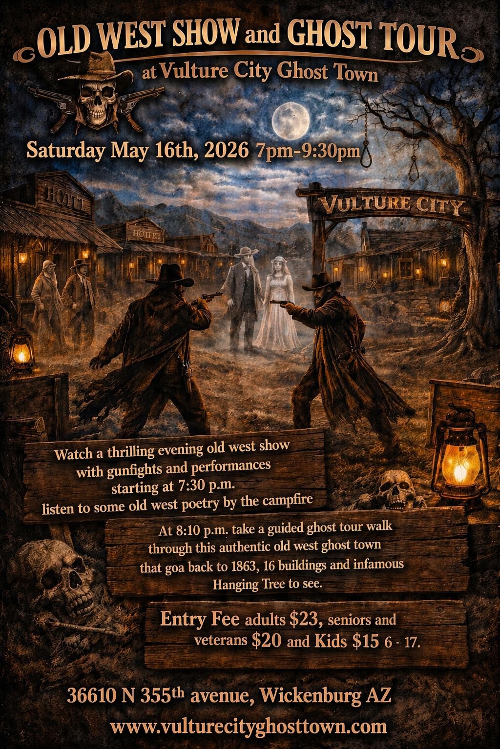 Old West Show & Ghost Tour - Vulture City Ghost Town