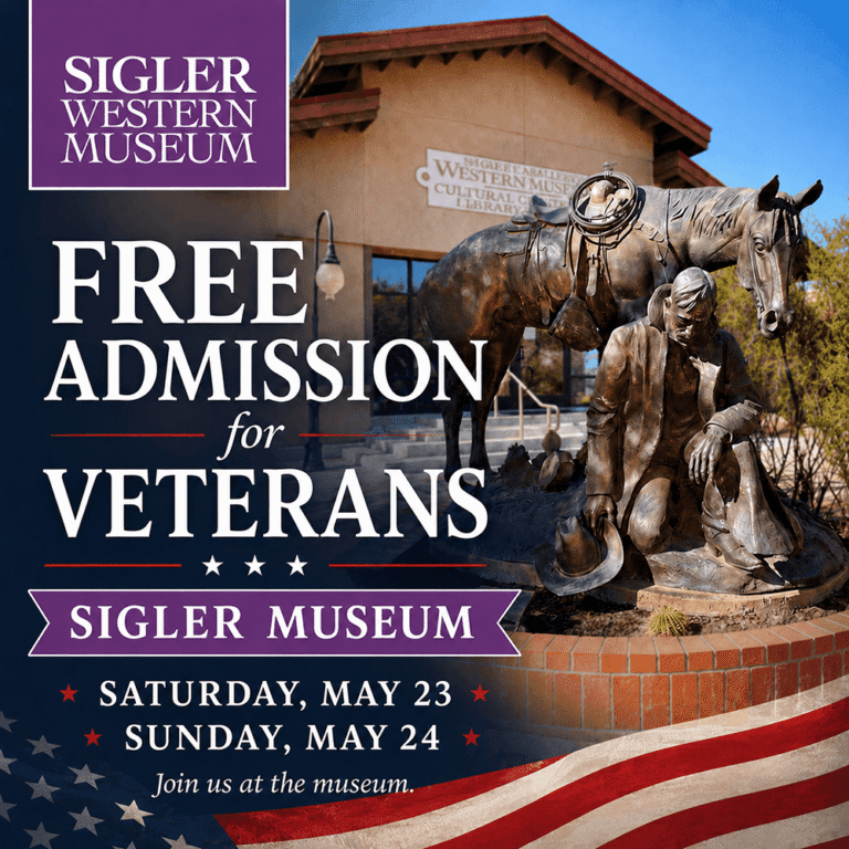 Veterans free admission at Sigler Western Museum event