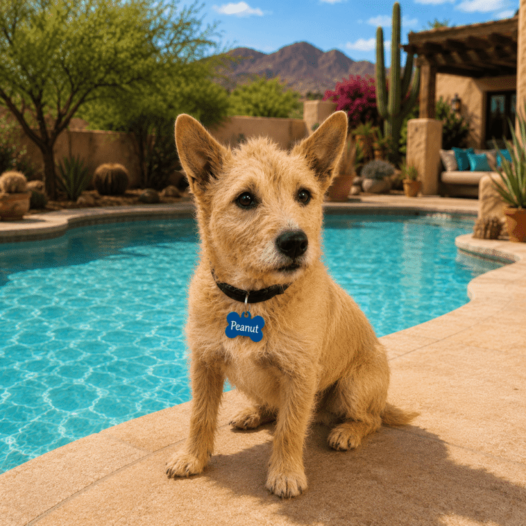 Peanut sitting pretty Wickenburg Social