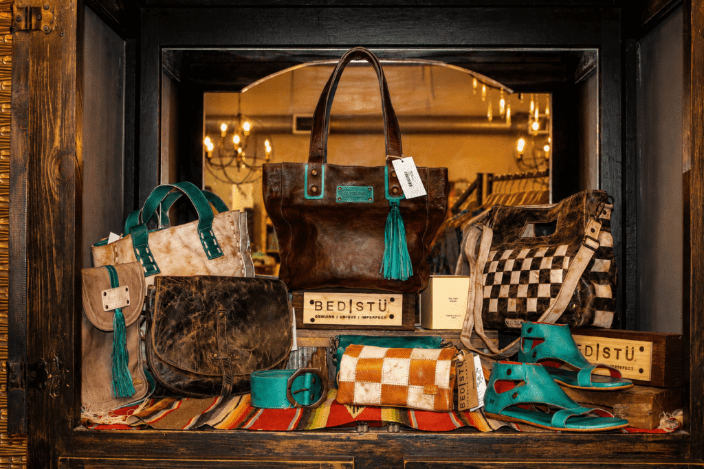Rustic leather goods boutique display_wickenburg Social