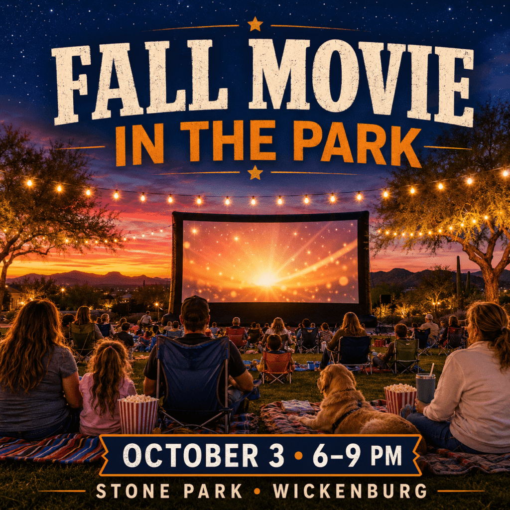 Fall movie under Arizona stars_Wickenburg Social